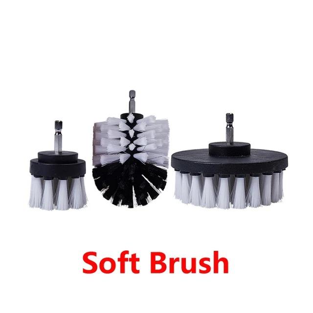 

UNTIOR Electric Drill Brush Attachment Set Power Scrubber Brush Car Polisher Kitchen Bathroom Cleaning Kit Toilet Cleaning Tools