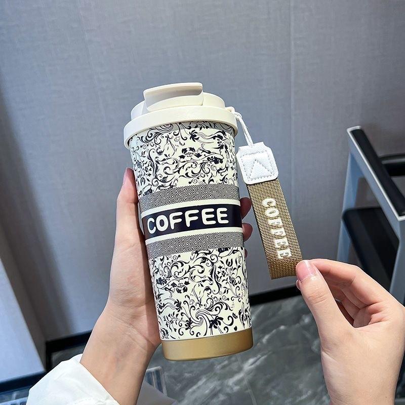 Bawangcha Tong Stainless Steel Inner Sleeve Double Drink Cup With Straw For Car Travel