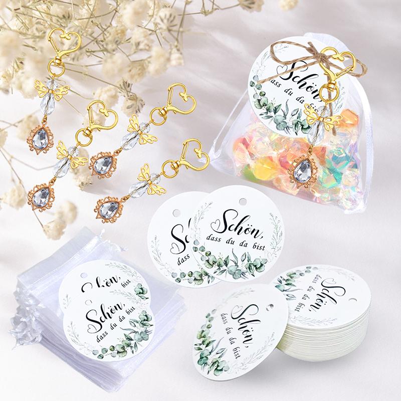 

Pack Of 20 Guardian Angel Pendants, Wedding Favours, Guardian Angel With Organza Bag, Paper Pendant For Wedding, Christening