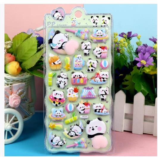 3D DIY Cartoon PVC Elastic Stickers Cute Hip Stress Relief Decorative Stickers for Phone Cases Stationery Daily Use