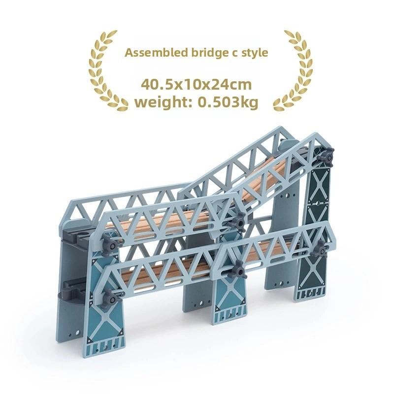Wooden Railway Bridge Accessories All Kinds of Track Bridges Fit for Major Wooden Railway Brands Educational Gifts for Children