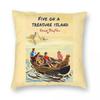 The Famous Five By Enid Blyton Pillowcase Polyester Linen Velvet Printed Zip Decor Sofa Seater Cushion Case