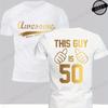 Awesame Since 1976 Print T-Shirts, Men's This Guy Is 40 Graphic Design T-shirt, Casual Summer Tees for Men's Daily Tee Clothing