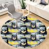 1pc Batman Mask Office Round Area Rug, Under Office Chairs Bedroom Living Room Home Decor, Room Deco, Available in Various Sizes044
