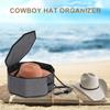 Stackable Hat Organizer with Handle Foldable Hat Case with Cardboard Support Hat Box Holder for Closet Storage