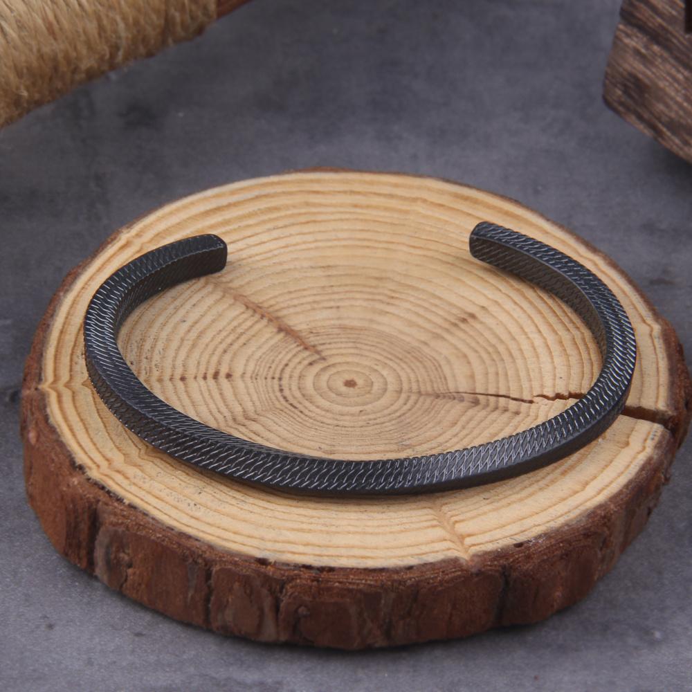 Vintage Rural Style Men s Bracelet, Cuffs, Simple Hammer Patterned Bracelet, Jewelry, Father s Day Men s Gift
