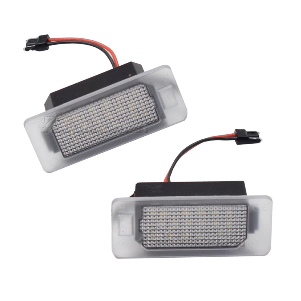 2x Fits For Fiat 500X 2014 2015 2016 2017 2018 2019 White Canbus LED Number License Plate Lights Lamp
