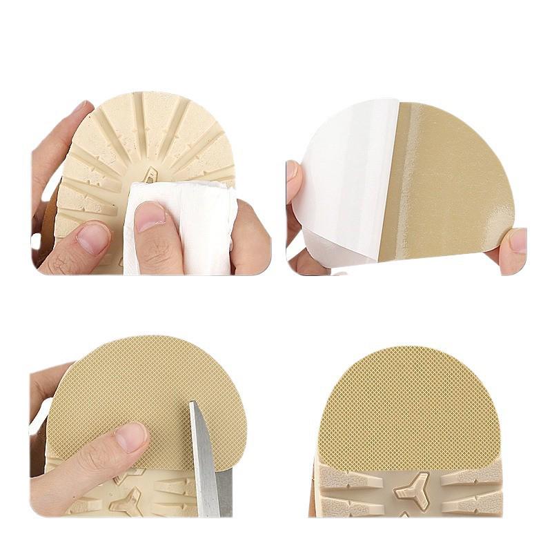 Anti-Slip, Wear-Resistant Rubber Heel Stickers for Men's & Women's Shoes - Thick, Protective, Silent Soles