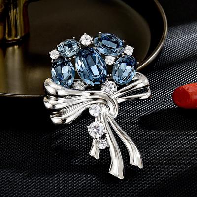 Senior Brooches Flower Leaf Brooch Pins for Women Suit Pendant  Fashion Brooches Jewelry