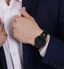 BUREI Men's Leather Watch, Simple and Stylish, Waterproof, Analog, Popular, Date Display, Business, Brand, Gentleman, Slim, Men's Watch G