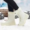 New women's winter velvet warm snow boots large size high top cotton boots thickened Northeast outdoor boots cotton shoes