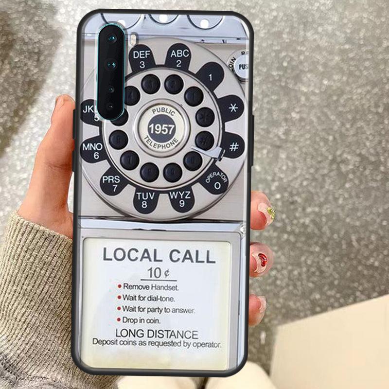 Retro Telephone Rotary Dial Case For OnePlus 15 15R 13 13R 13T 12 12R 11 10 10R 10T 8T Nord CE 5 4 2 3 Lite N20 N30 Coque