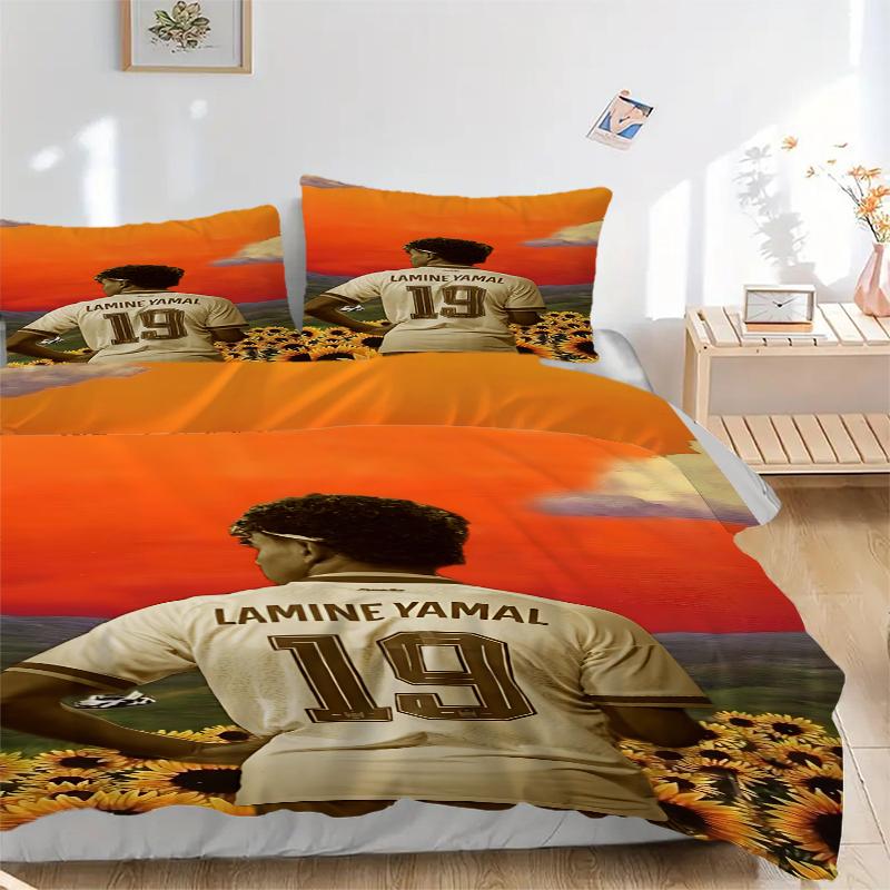 3Pcs Lamine Yamal'S Journey Bedding Sets For All Sizes New 3D Printed Bed Cover Comforter Duvet Cover Pillowcase Bedroom Decoration
