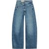 Zaprha 2025 New Arrival American Style Double Breasted Waist Mid Waist Relaxed Loose Wide Leg Denim Female 6688010