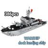 Ww2 Military Ship Army Ocean Cruiser Warship Nuclear Submarine Building Blocks Aircraft Bricks City Toys for Kid Christmas Gift