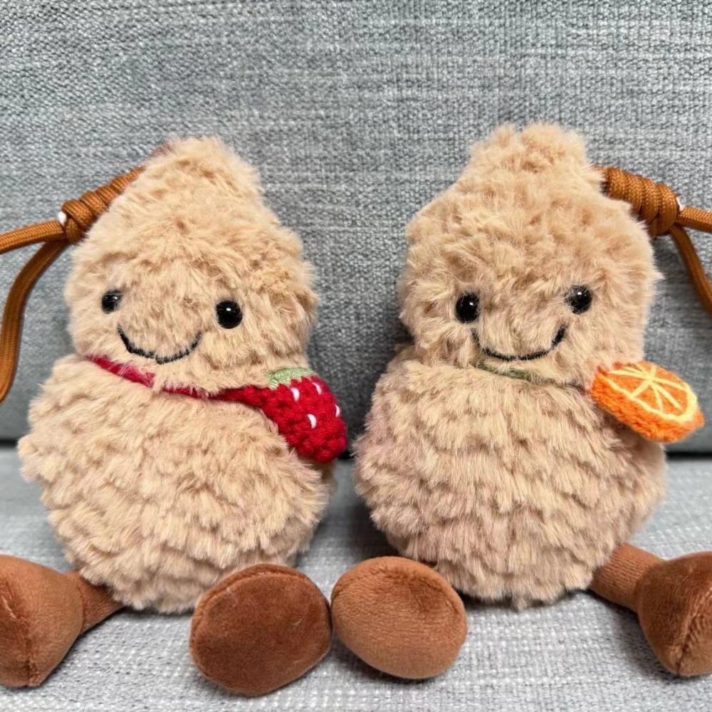 Little Peanut Doll Pendant Strawberry Orange Bag Doll Accessories Plush Toy Super Soft Girl