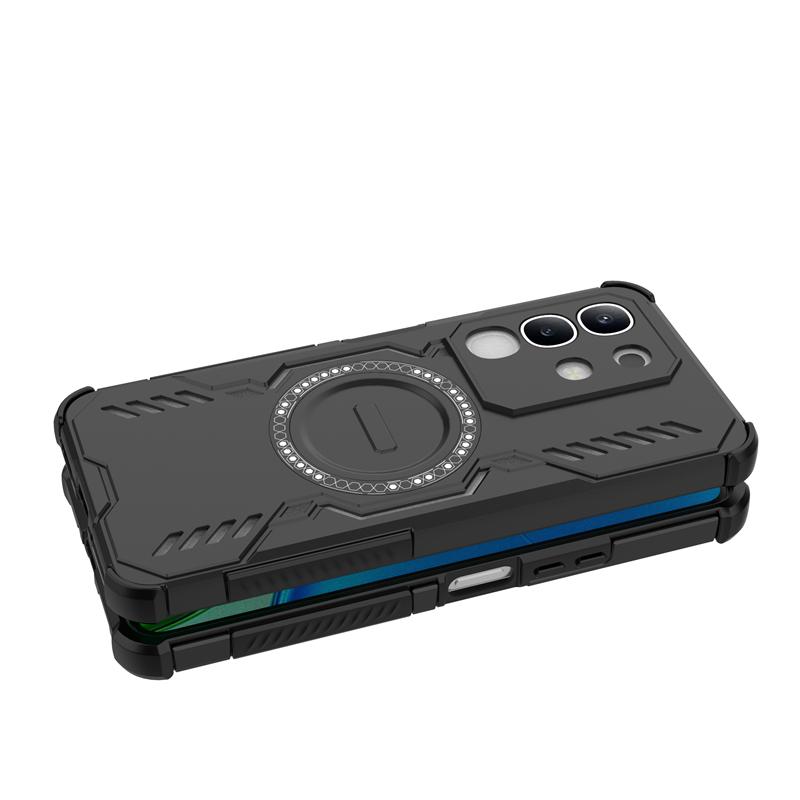 For Vivo T4x Case For Vivo T4x 5G Funda Shockproof Anti-knock Magnetic Adsorption Wireless Charge Back Cover For Vivo T4x Case