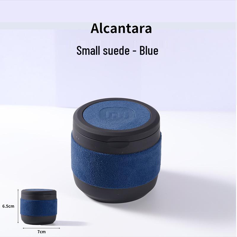Xiaomi SU7 High-End Suede Car Ashtray with Light - Blue Interior Accessory