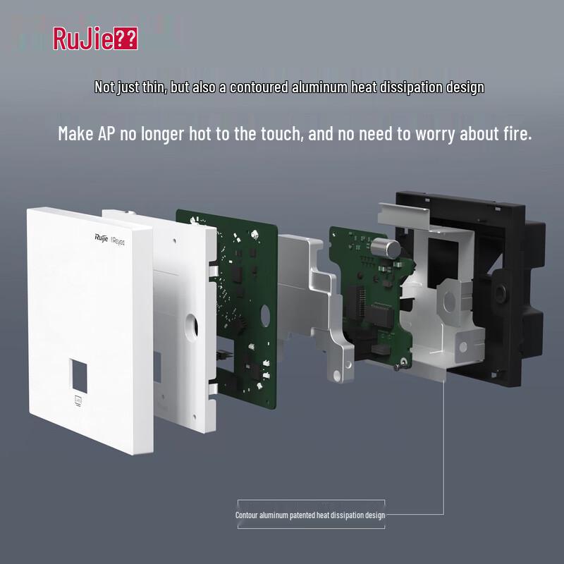 Ruijie EG210G-P-E V2 Wi-Fi 6 Whole Home Mesh Router System with 8 APs (CN version)