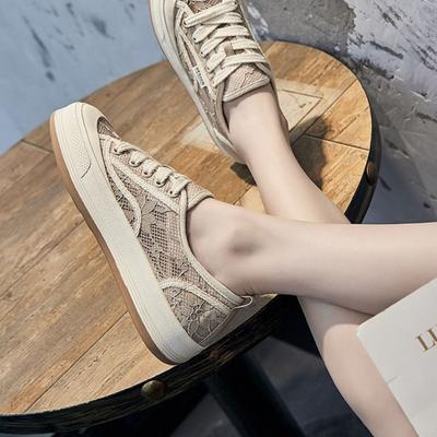 Canvas-Schuhe für Damen, Tennisschuhe ohne Absatz, Low Hit, modische Schuhe, flache Espadrilles, Spiegel, luxuriös, süß, fürs Fitnessstudio, Damen, lässige Sneakers