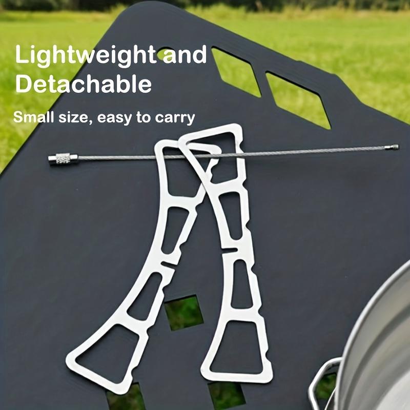 Stainless Steel Heat-resistant Folding Steamer Rack, Portable, Waterproof, Heat-insulating, Easy To Clean, Durable for Outdoor Camping Cooking