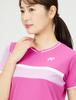 Yonex Short Sleeve Game Rouge Pink XO Women's Shirt, (124)