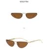 Women's Sunglasses, Triangular Cat Eye Sunglasses, Rimless Sunglasses.