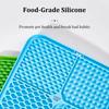 Pet Licking Plate, Slow Food Plate, Licking Pad, Silicone Pet Slow Food Tableware Bowl, Suction Cup, Dog Licking Pad, Slow Food Anti-Choking Pad