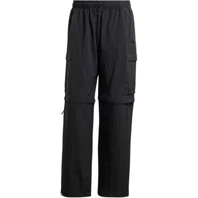 City Escape Premium Zip-Off Cargo Pants Black Men Streetwear IV7425