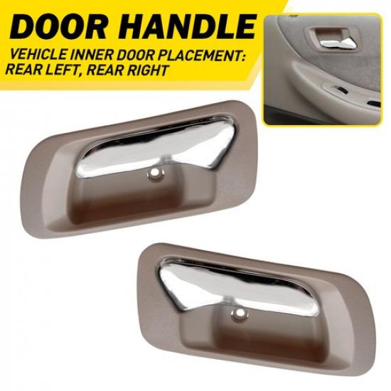 Rear ide Door Handle For Honda 1998-2002 Beige Accord Chrome lever Bezel 2PCS