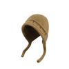 Plush Winter Knitted Hat Solid Color Pullover Hat Simple Warm Beanie Hat  Girl