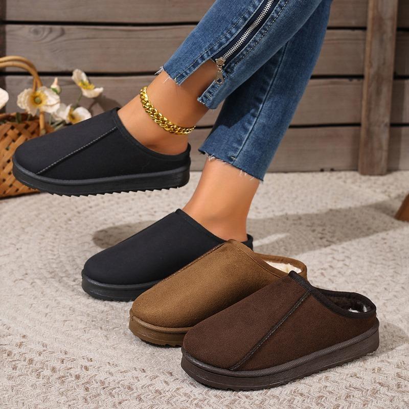 New Thickened and Warm Woolen Cotton Snow Boots and Women's Shoes Thick-soled Ankle Boots