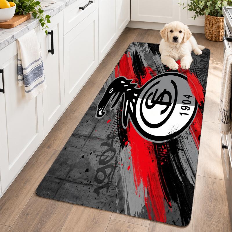 Flannel Kitchen Mat SC Freiburg FC Soft Area Rug Non Slip Floor Carpet Home Decoration