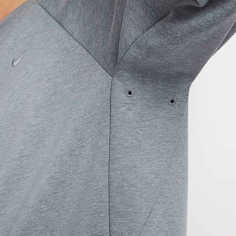 Nike Primary Dri-Fit Solid Color Comfortable Quick-Dry Versatile Crewneck Sweatshirt Men Sweatshirt Gray FZ0972-065