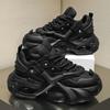 Spring New Leather Dad Shoes Platform Student Niche Shoes Leather Sports