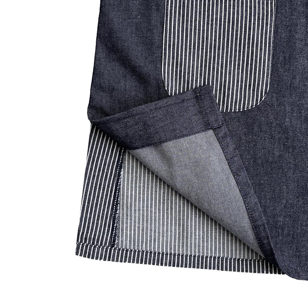 Kusguru Japan Side Button Dyed Denim Nekomaruke Navy Sizes Apron, Style, (Cat) 2510015, Blue, M-L