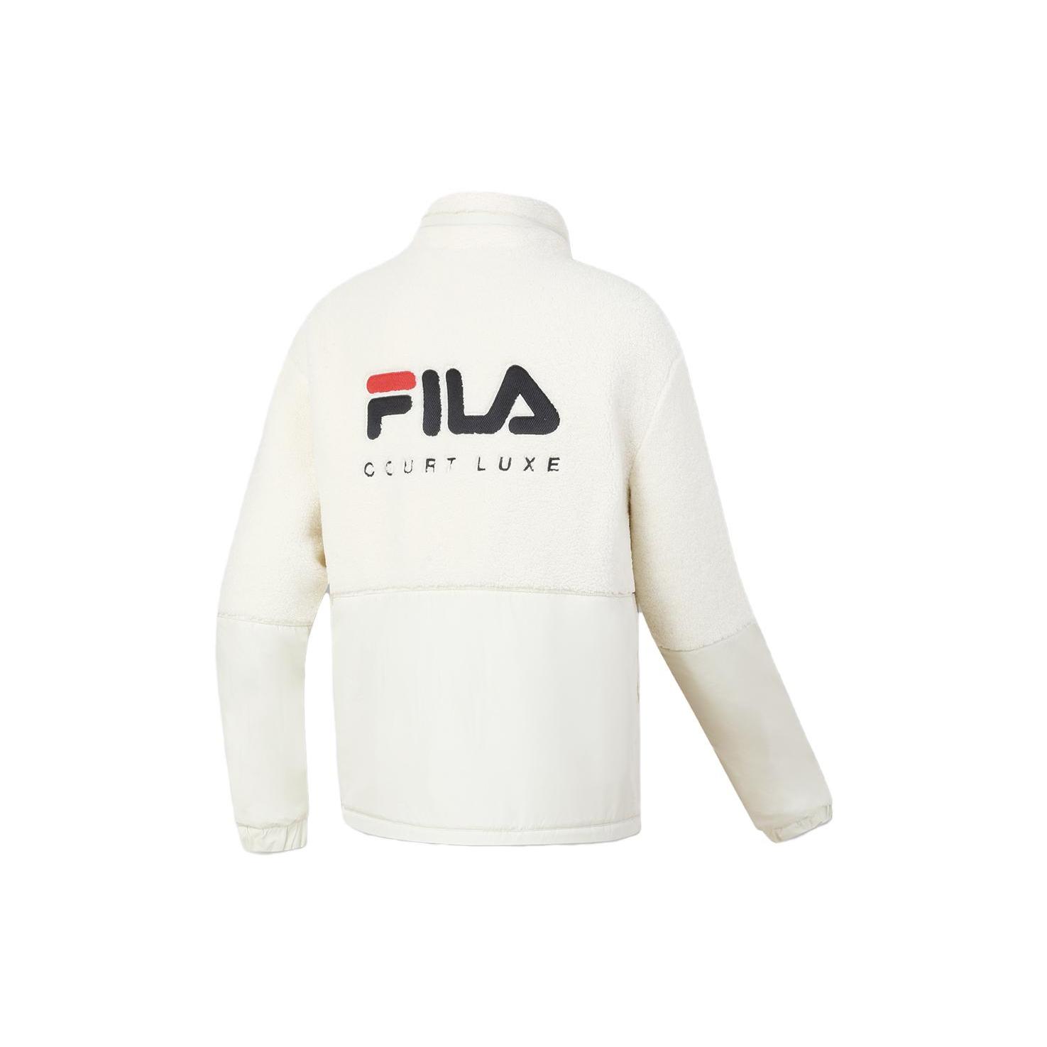 FILA Velvet Jackets Men s Asparagus White Stand Collar Moderate A11M343502F-IV L