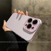 Applicable to iPhone15 lychee leather pattern mobile phone case Apple 14promax crystal lens 13 simple solid color protection