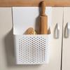 Kitchen Cabinet Door Organizer Plastic Punch Free Cabinet Door Hanging Shelf for Spices