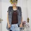 2024 Autumn/Winter Faux Fox Fur Women's Mid-Length Slimming Vest