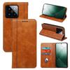 Capa de Couro para Xiaomi 15 Pro: Capa Flip Magnética de Pele de Bezerro para Xiaomi 13 e 14T
