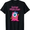 Monster T Shirt for Girls and Sisters T-Shirt,Comfortable Pure Cotton