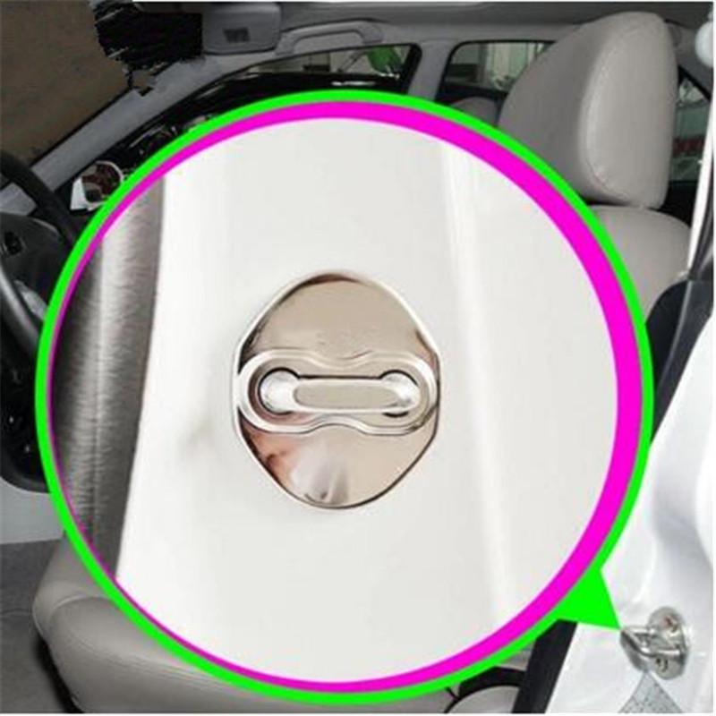 Car-styling Door lock buckle waterproof rust Protector Cover for Mitsubishi ASX Pajero Outlander Lancer EX Galant Eclipse