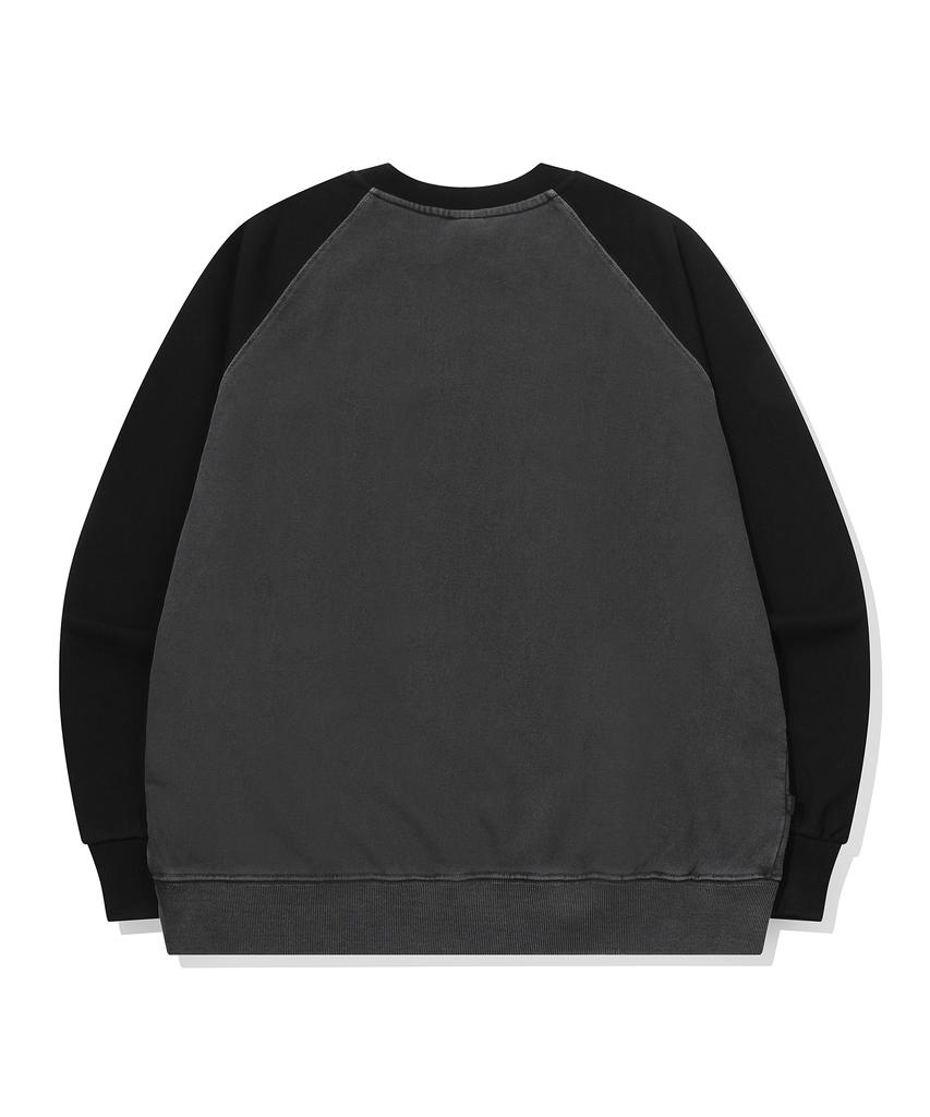 CPGN STUDIO Black Cat Raglan Pigment Sweatshirt Smoke Black