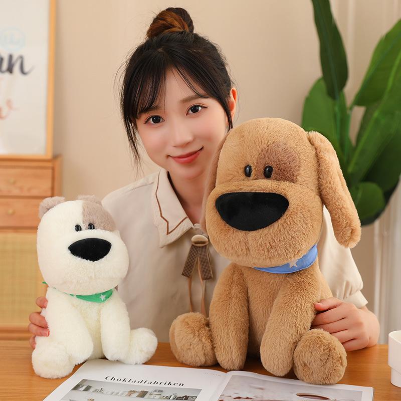 Cute puppy sitting puppy dog doll plush toy teddy dog doll children's doll birthday gift
