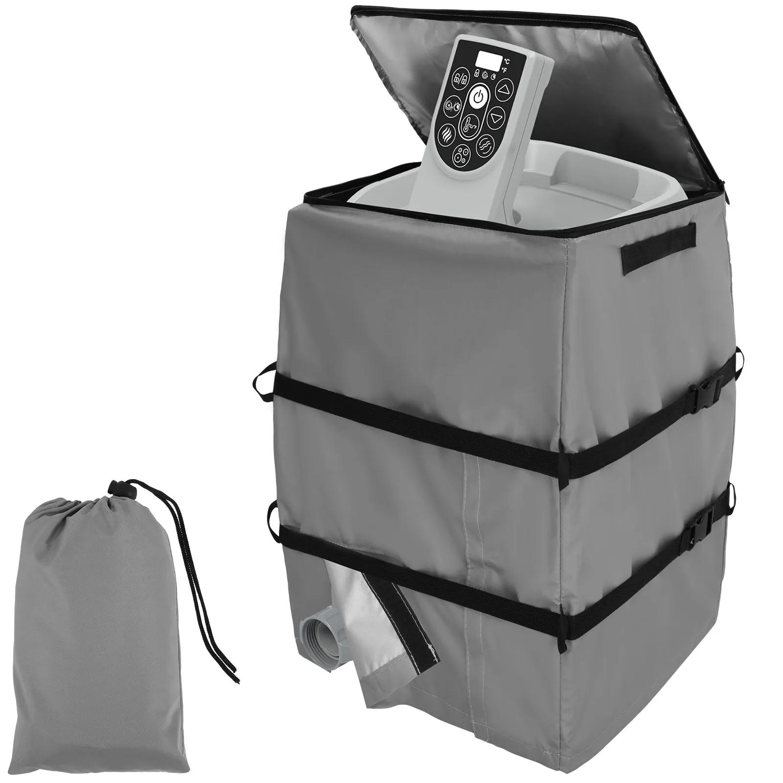 

Hot Tub Spa Heater Pump Cover Universal Water Heater Protective Waterproof Insulated Pump Cover For Hot Tub Outdoor Pool Parts