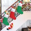 12/24PCS Christmas Stocking Hanging Bag Gift Bag Christmas Tree Hanging Decor Holiday Ornament Party Supplies for Home Decor
