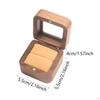 Wooden Ring Box Engagement Elegant Small Jewelry Trinket for Proposal Birthday
