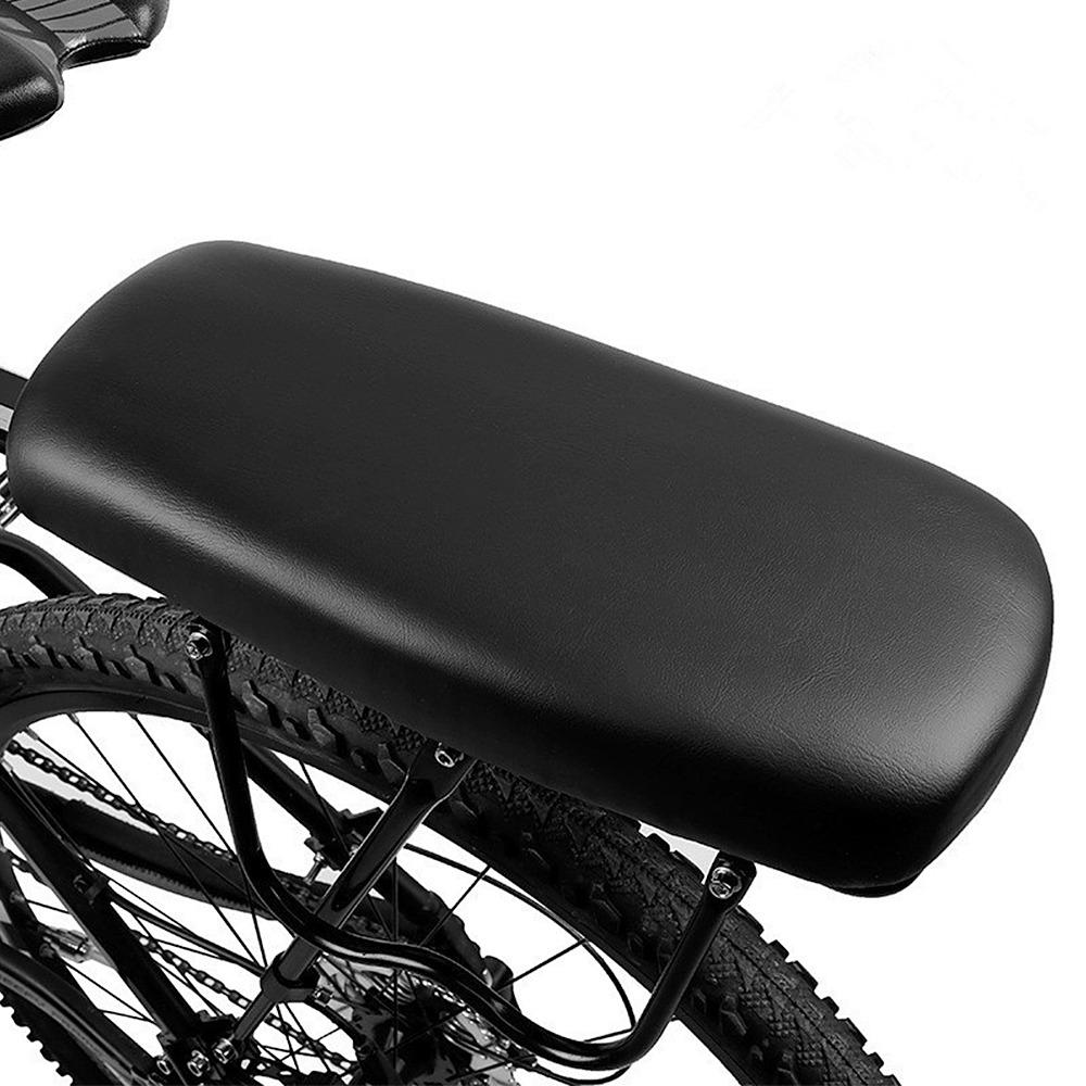 Thickened Bike Rear Seat PU Leather Bicycle Rear Seat Portable Bicycle Back Seat  Comfortable Rides