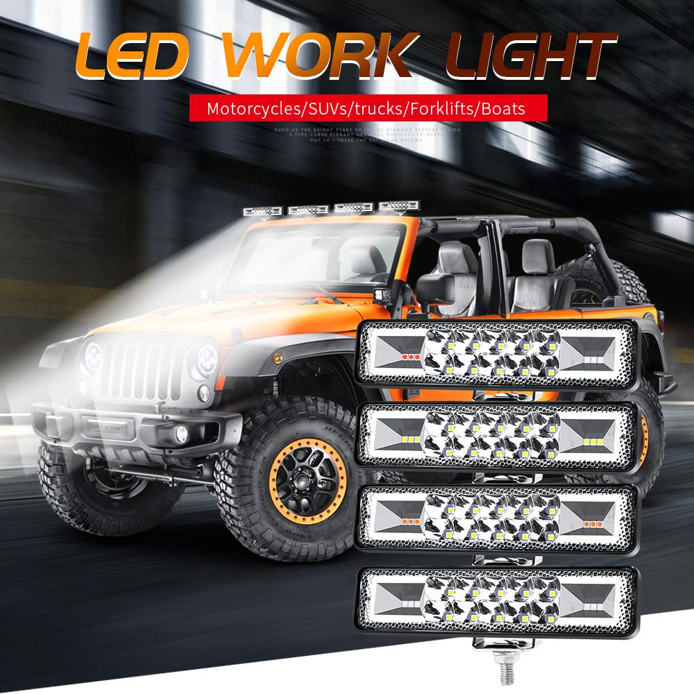 Led Headlights Universal 48w For Auto Motorcycle Truck Boat Tractor Trailer Offroad Car Accessories Led Work Light Waterproof